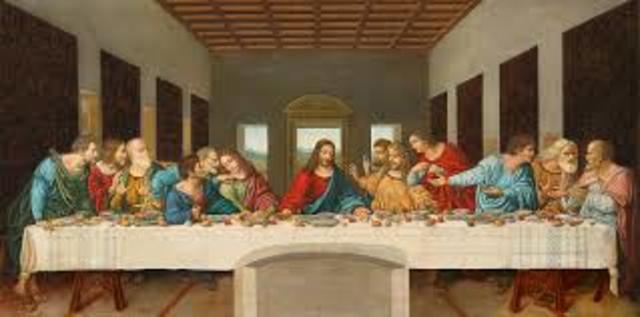 Leonardo started painting The Last Supper (Renaissance Art)
