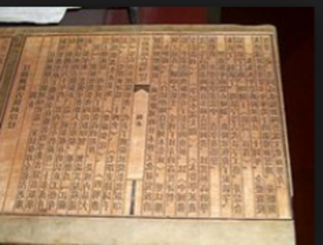the chinese invented woodblock writing
