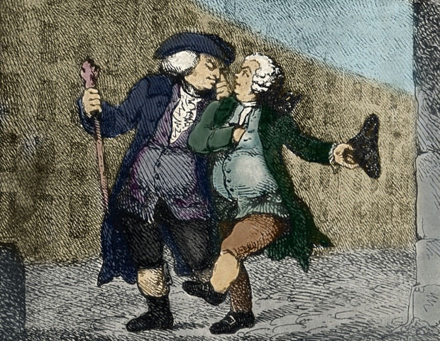 James Boswell meets Samuel Johnson for the first time