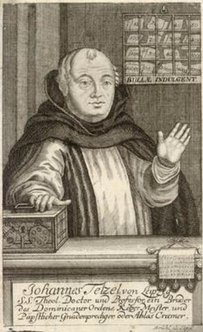 Leo X Publishes a Bull Allowing the Sale and Letting Johannes Tetzel Preach About Indulgences