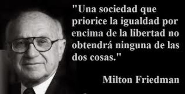 Milton Friedman presenta la versión sobre rol de las empresas.