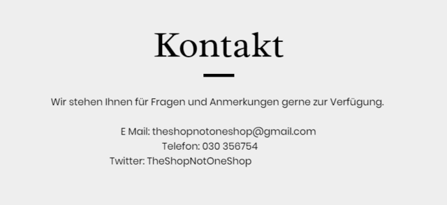 Formulieren der Kontaktdaten