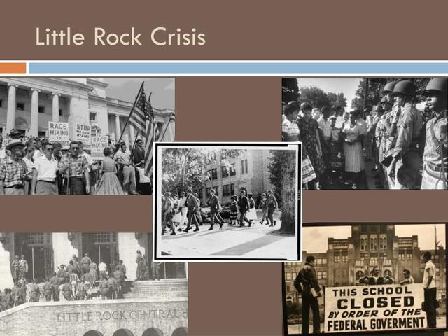 Crisis de Little Rock. Segregación en escuelas Públicas.
