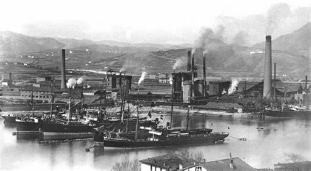 La Industría Siderúrgica en Andalucía, País Vasco y Asturias.