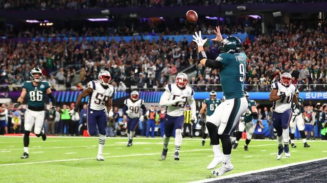 Eagles won the Super Bowl LII, 13 AB.