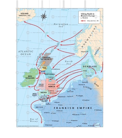 Vikings Raids of Britains begin