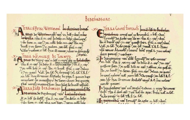 The "Domesday Book"