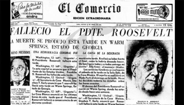 Muerte de Roosevelt