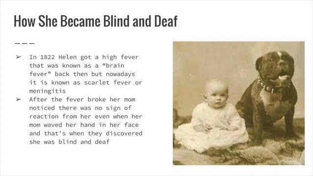 HELEN BECAME ILL WITH MENINGITIS