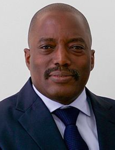 Joseph Kabila Kabange bliver præsident for Den Demokratiske Republik Congo