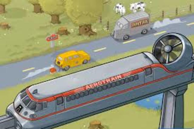 Maquette de l'aérotrain