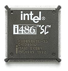 Intel apresenta o chip 80486.