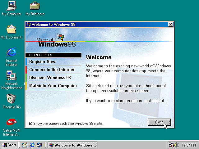 Windows 98 Second Edition