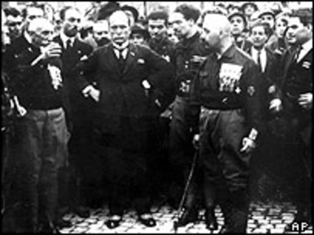 Fascist Party established under Mussolini in Italy