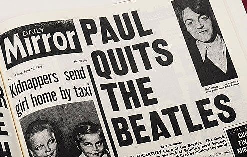 Beatles break up
