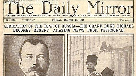 Adicación de Zar Nicolás II