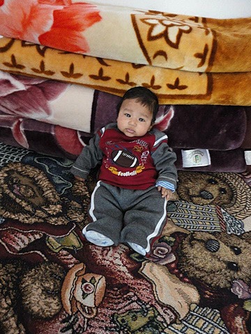 My brother was born.