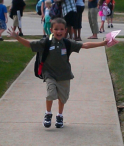 Started elementary school