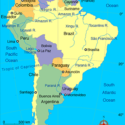 Timeline: Exploration of South America