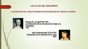 La primera  ola: El feminismo ilustrado.