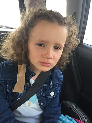 Erin’s daughter got gum stuck in her hair