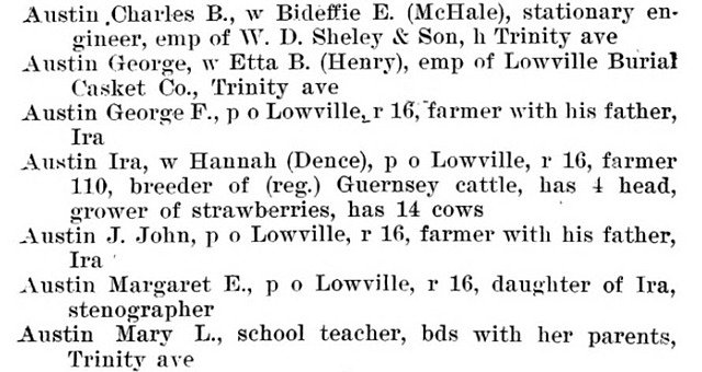 1895 Lewis County Business Directory Listing