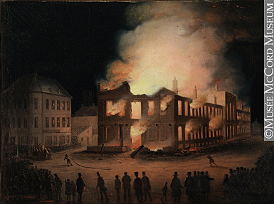 L'incendie du Parlement