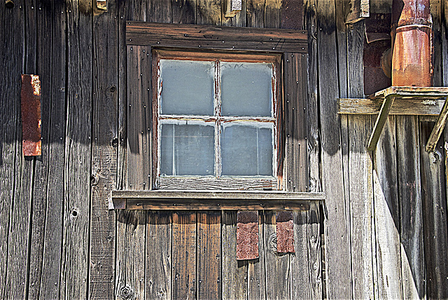 saw red eyes in the window