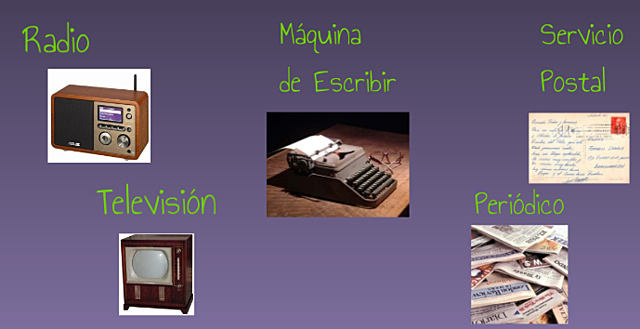 Antes del  año 1960, se crean las siguientes herramientas TIC: