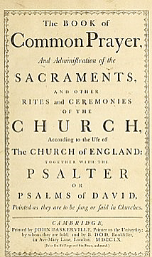 Book of common Prayer 1549