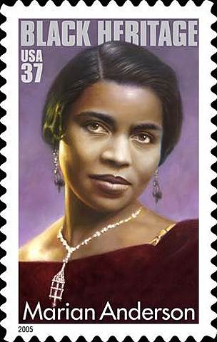Commemorative U.S Stamp of Marian Anderson