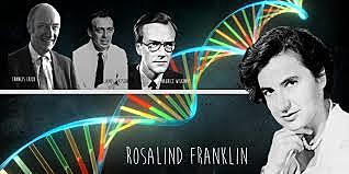 Rosalind Franklin, James Watson y Francis Crick