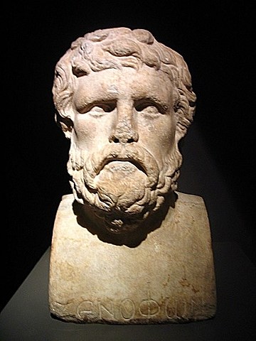 Jenofonte, (431 a. C., Erchia) Historiador, militar y filósofo de la Antigua Grecia