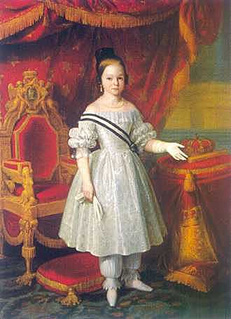 1843 Isabel II comienza a reinar