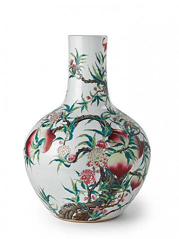 Vaas Met Perzikendecor