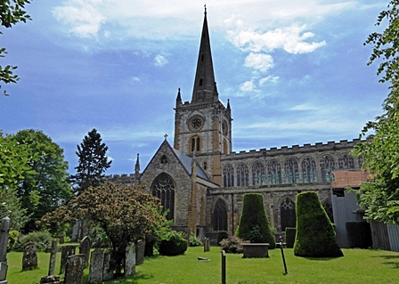 Shakespeare is baptized at Holy Trinity Church in Stratford.