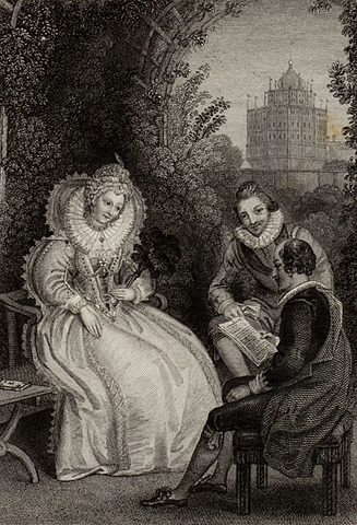 In the spring of 1594, the London theaters reopen to the public.They accept frequent invitations to perform in the royal court of Queen Elizabeth I.