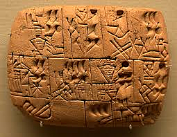 Aparecimento da escrita cuneiforme