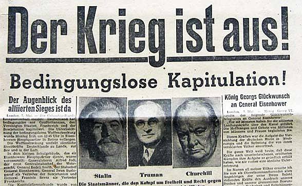 Kapitulation der deutschen Wehrmacht