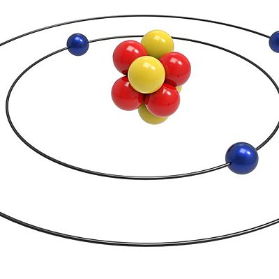 Timeline: Evolution of atomic theories and applications of atomic energy.