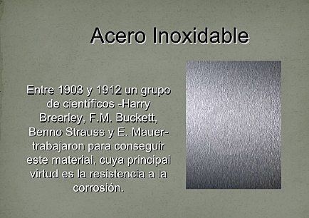 Materiales mas resistentes acero inoxidable