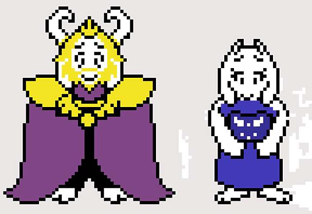 TORIEL E ASGORE ADOTAM A CHARA