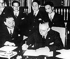 Nazi Germany and Imperial Japan sign the Anti-Comintern Pact.