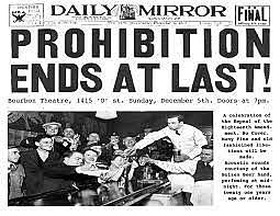 The Eighteenth Amendment is Repealed