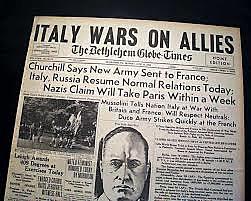 Italy enters the war.