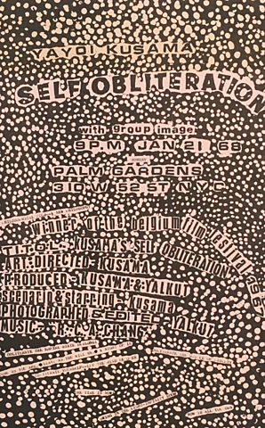 Yayoi Kusama Self Obliteration (1960s announcement)
