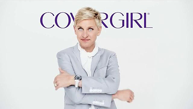 Ellen working with Covergirl