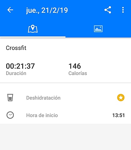 Salud. Crossfit con Runtastic 1.