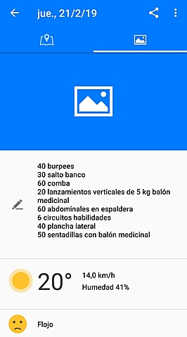 Salud. Crossfit con Runtastic 2.