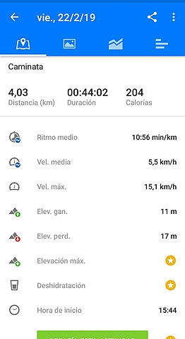 Salud. Rutas con Runtastic 2.